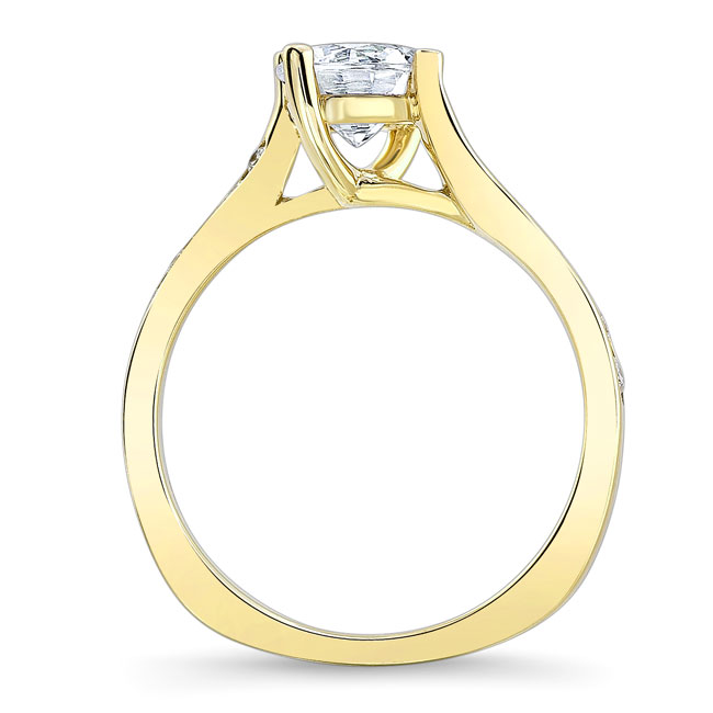  Yellow Gold Open Bypass Ring Image 2