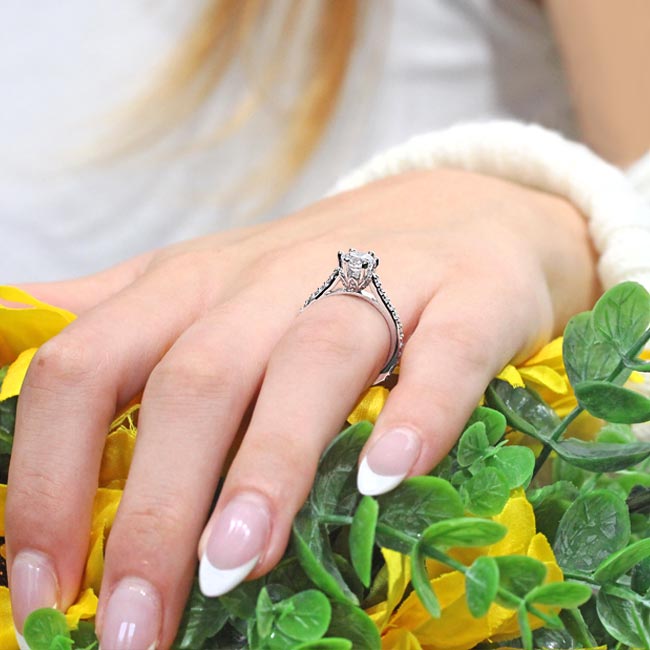  Flower Lab Grown Diamond Ring Image 5