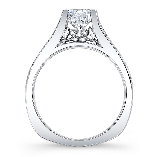 3 Row Pave Moissanite Ring Image 2