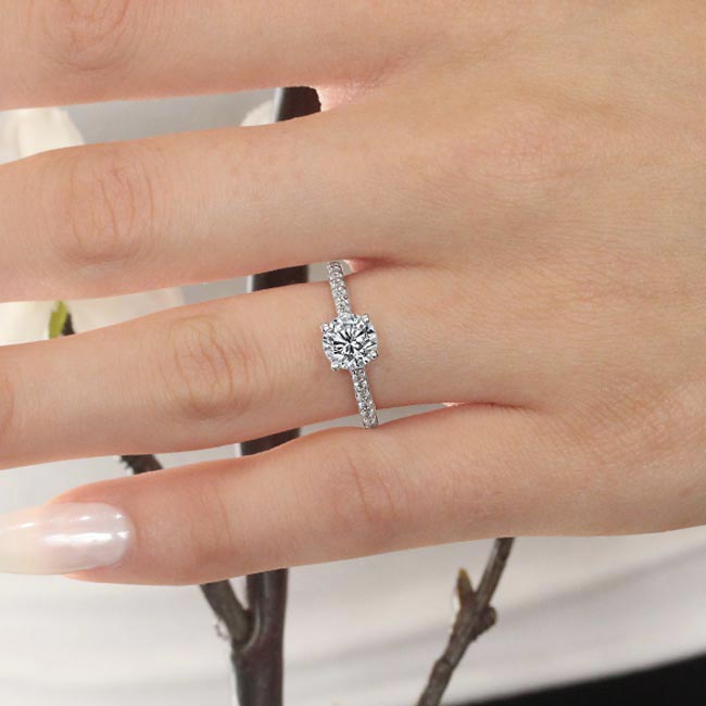 Traditional Moissanite Ring Image 3