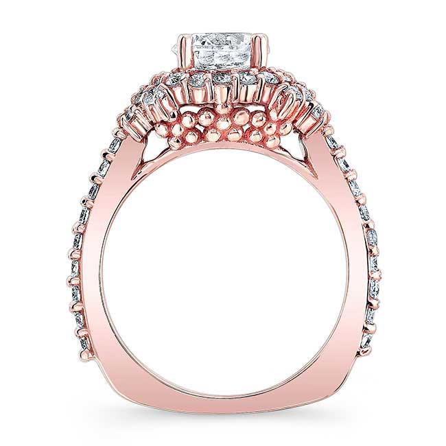 Rose Gold Diamond Cluster Ring Image 2