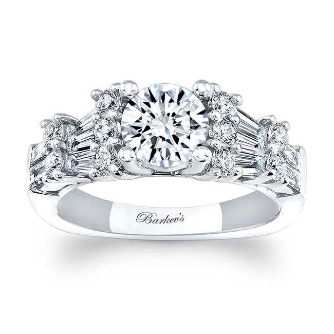  Baguette Diamond Engagement Ring Image 1