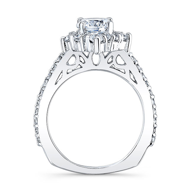  Classic Halo Diamond Engagement Ring Image 2