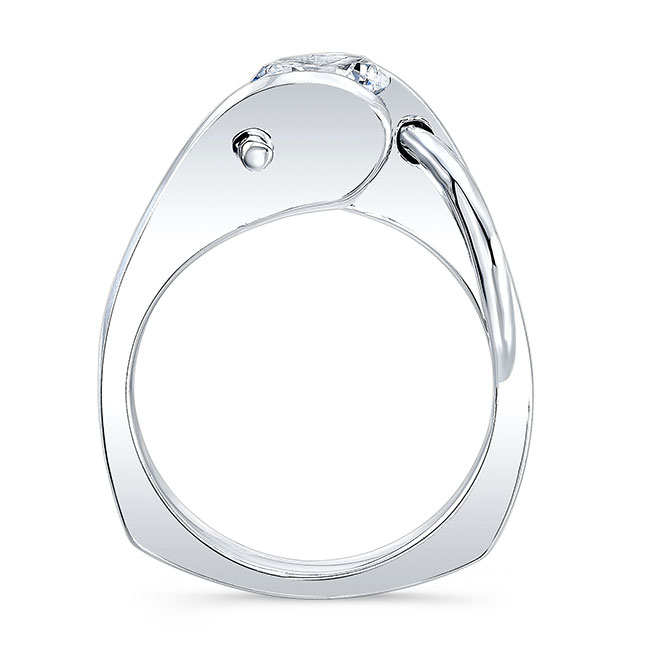  Solitaire Channel Set Ring Image 2