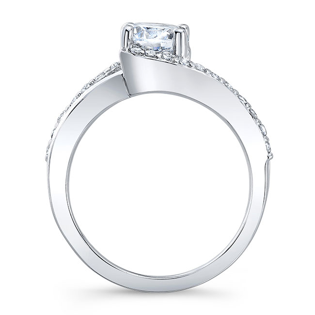  Curved Moissanite Engagement Ring Image 2