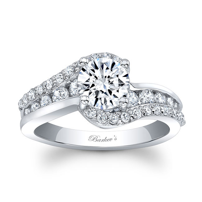  Curved Engagement Ring Image 1