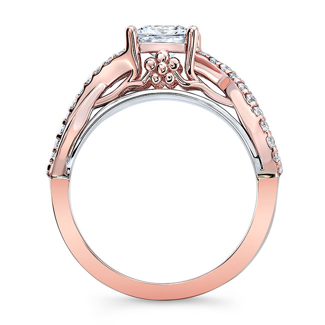 Rose Gold Cathedral Engagement Ring Image 2