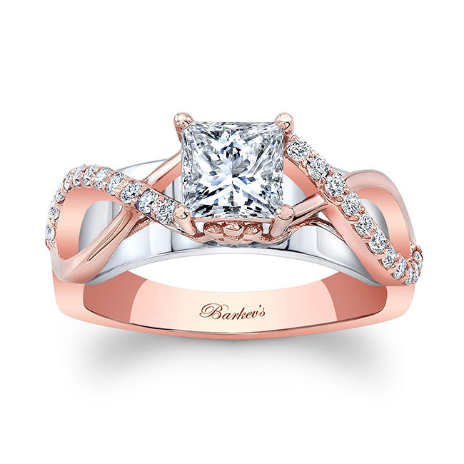 Moissanite Cathedral Engagement Ring
