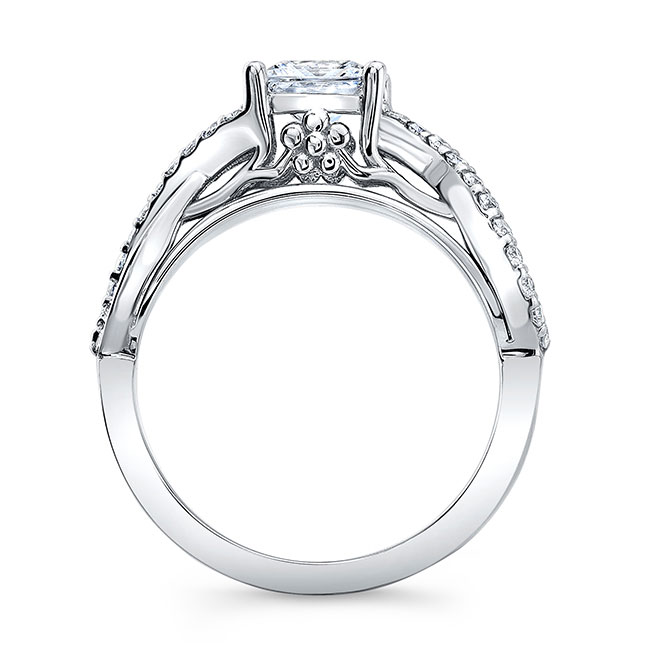  Lab Grown Diamond Cathedral Engagement Ring Image 2