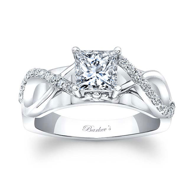  Lab Grown Diamond Cathedral Engagement Ring Image 1