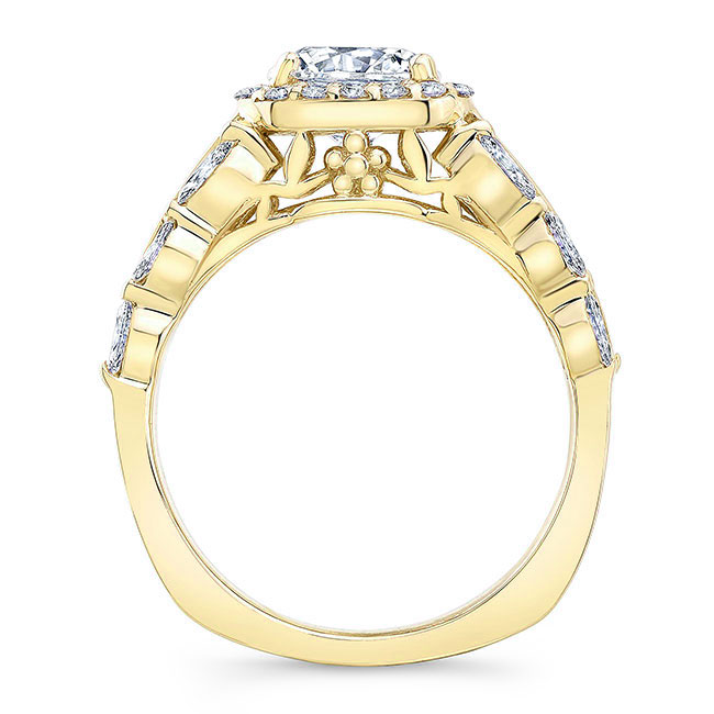  Yellow Gold Baguette Ring Image 2
