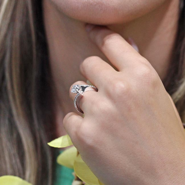  Modern Bypass Engagement Ring Image 8