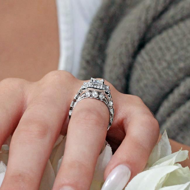 Vintage Three Stone Engagement Ring Image 6