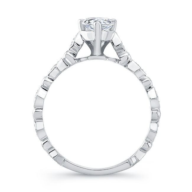  Art Deco Pear Shaped Diamond Ring Image 2