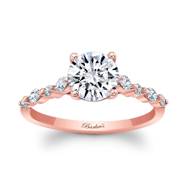  Rose Gold Marquise Diamond Ring Image 1