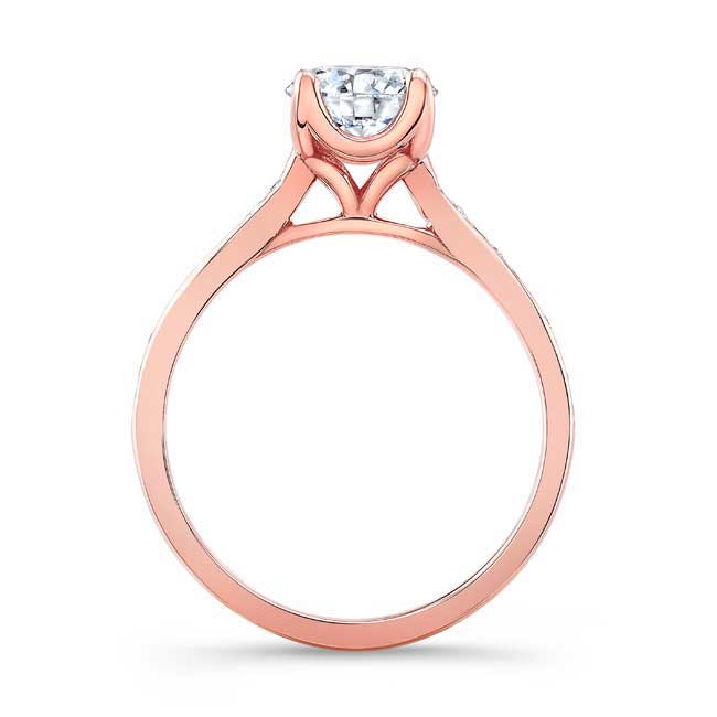  Rose Gold Classic Moissanite Engagement Ring Image 2
