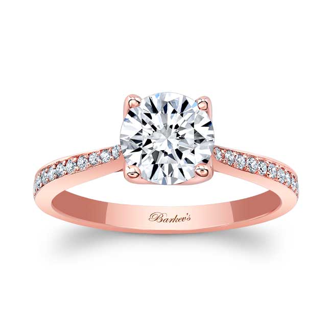  Rose Gold Classic Engagement Ring Image 1