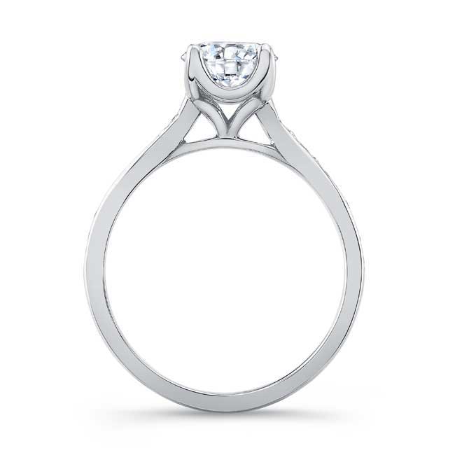  White Gold Classic Lab Grown Diamond Engagement Ring Image 2