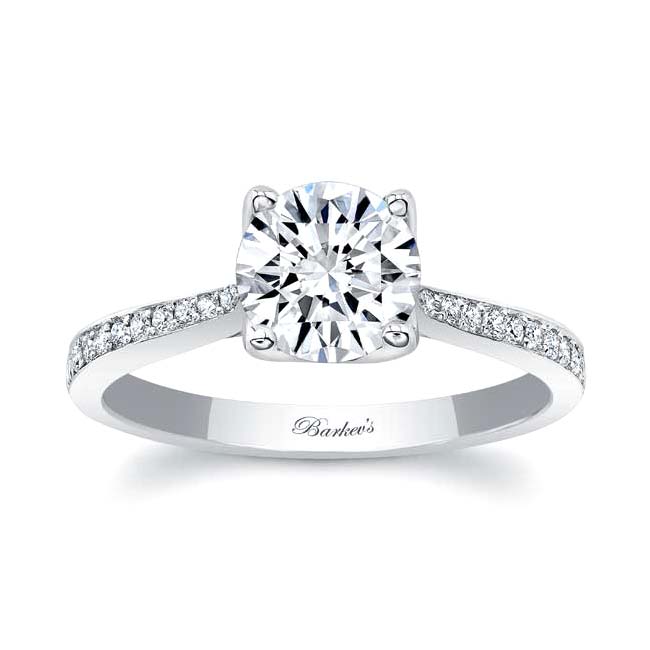  White Gold Classic Engagement Ring Image 1