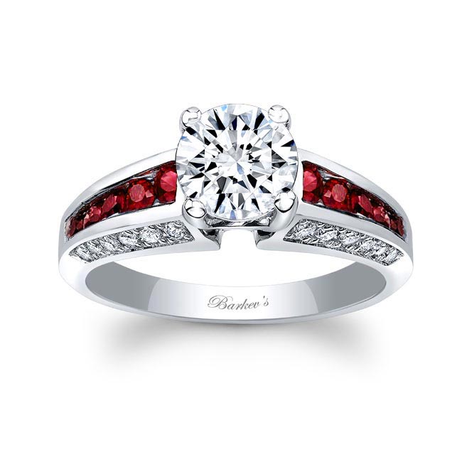 Ruby Accent Channel Set Ring