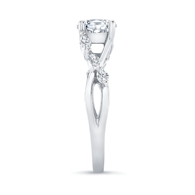  Marquise Moissanite Engagement Ring Image 3