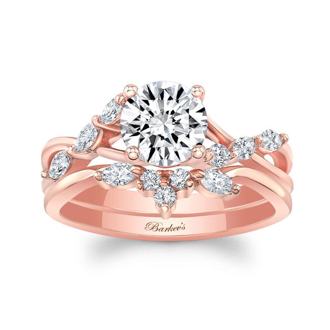 Marquise Engagement Ring With Wedding Band