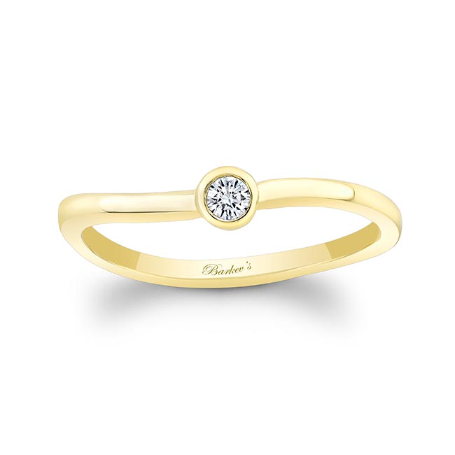 Yellow Gold Simple Promise Ring