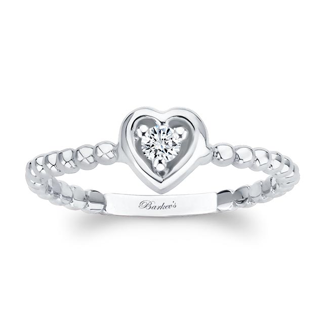 Heart Shape Promise Ring Image 1