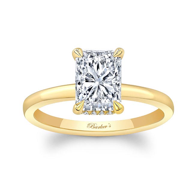 Yellow Gold Lia Radiant Cut Engagement Ring