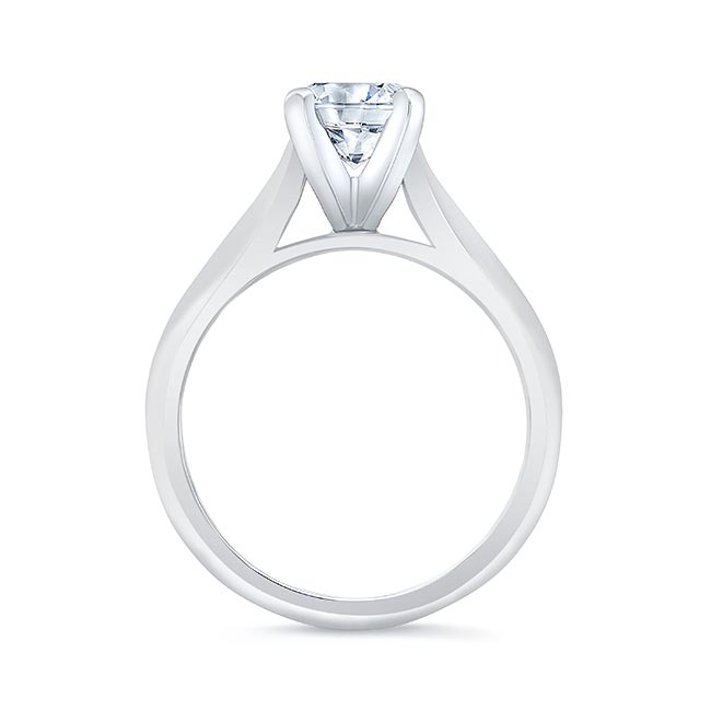  White Gold 1 Carat Solitaire Engagement Ring Image 2