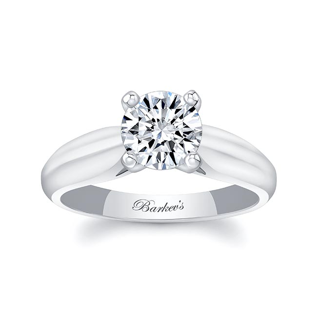  1 Carat Moissanite Solitaire Engagement Ring Image 1