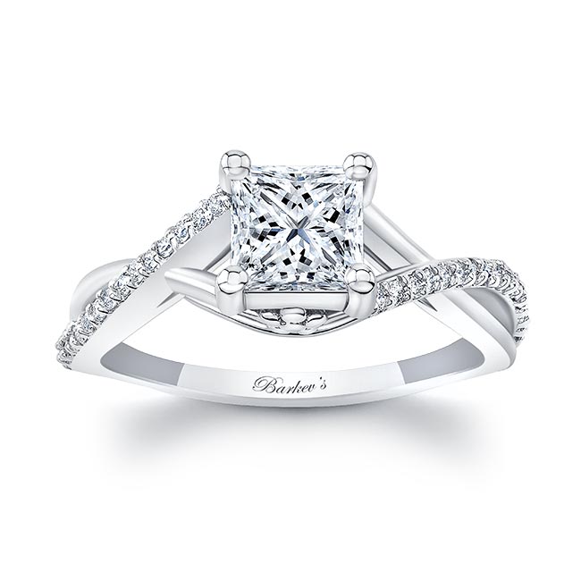  One Carat Princess Cut Lab Grown Diamond Ring Image 1