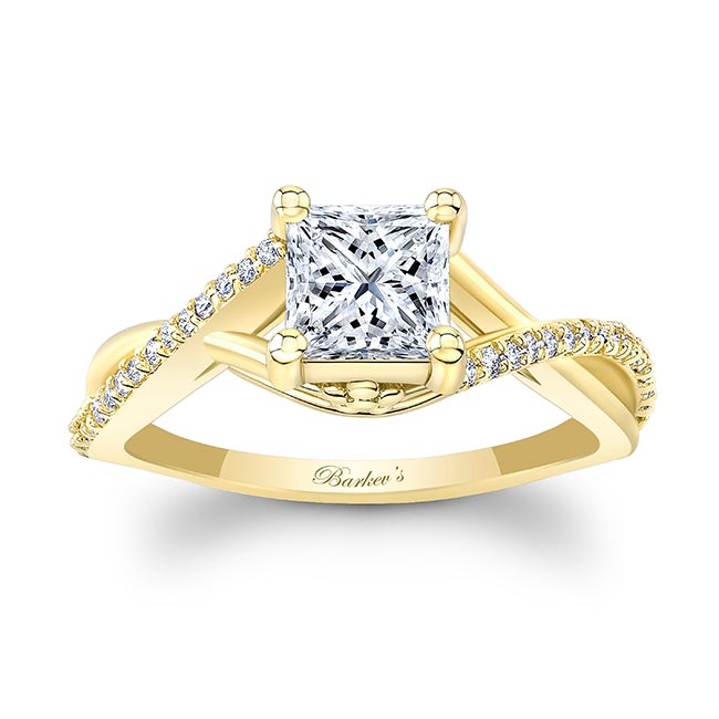 One Carat Princess Cut Diamond Ring