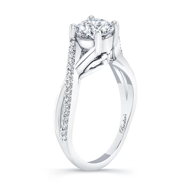  White Gold One Carat Diamond Ring Image 2