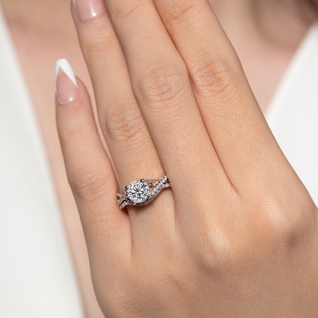 One Carat Diamond Bridal Set Image 3