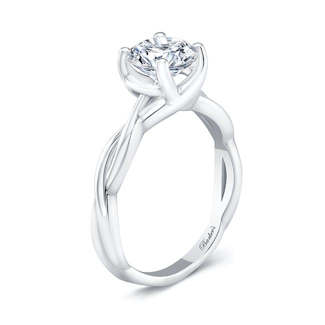  Lab Grown Diamond Twist Solitaire Engagement Ring Image 2