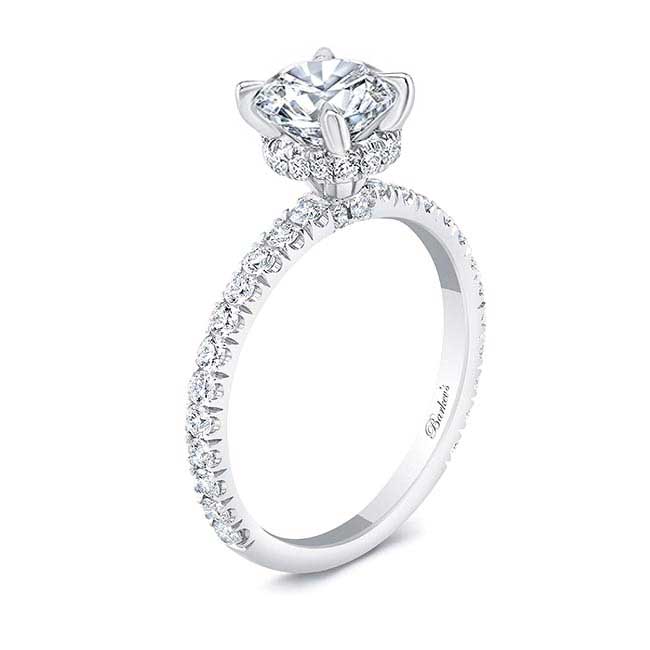  3 Carat Lab Grown Diamond Halo Engagement Ring Image 2