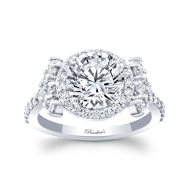 Platinum 2 Carat Diamond Cluster Ring