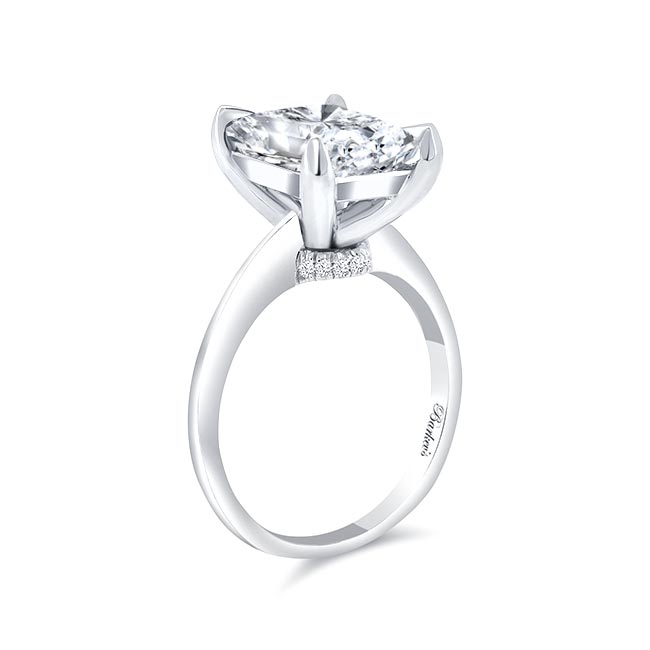 White Gold 5 Carat Radiant Cut Diamond Ring Image 2