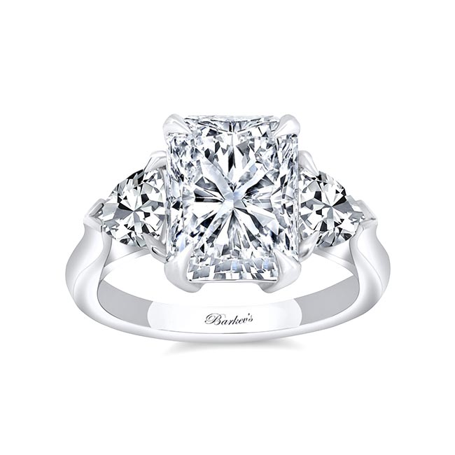3.5 Carat Pear Cut White Gold Engagement Ring 8