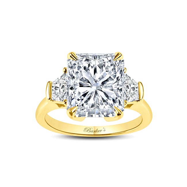 Yellow Gold 5 Carat Lab Diamond Ring