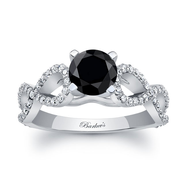  Black And White Diamond Infinity Ring Image 1