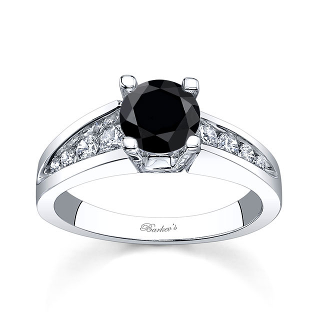  Channel Band Black And White Diamond Ring Image 1