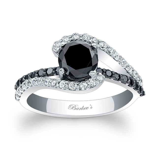  1 Carat Black Diamond Ring Image 1