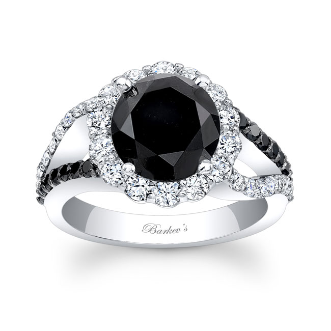  2 Carat Black Diamond Ring Image 1