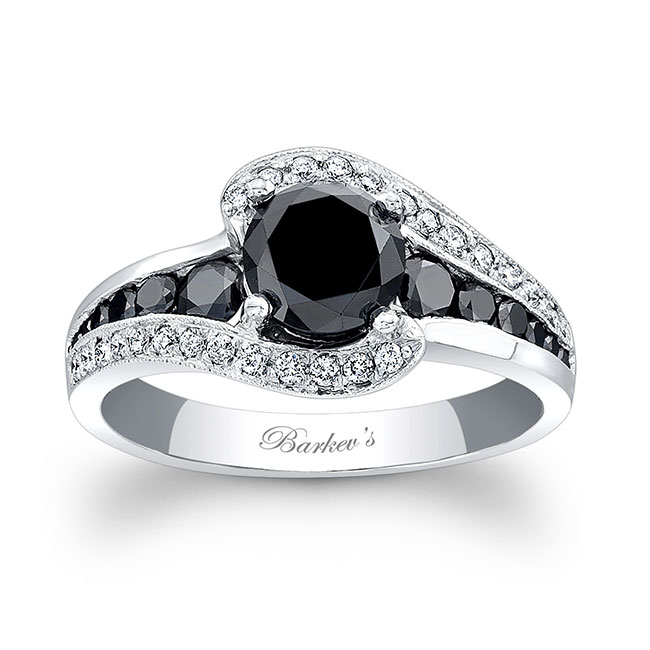  Unique Black Diamond Engagement Ring Image 1