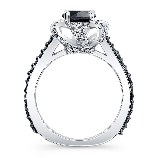 Ribbon Black Diamond Ring Image 2