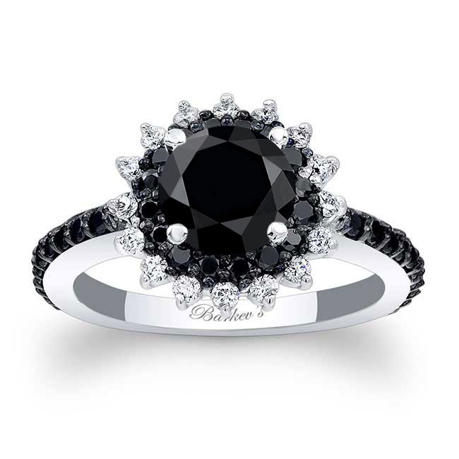 Black Diamond Sunflower Ring Image 1