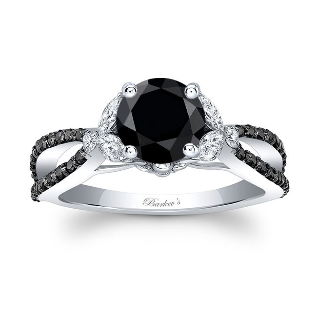  Black Diamond Leaf Ring Image 1