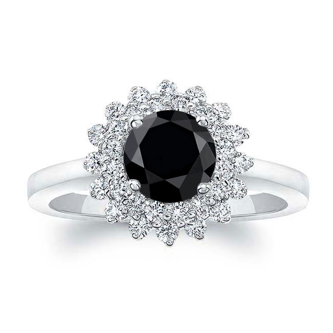  Starburst Black And White Diamond Ring Image 1